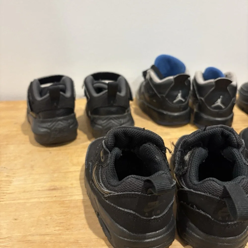 Jordan Nike Lot Of 5 Boy Toddler Shoes 5C Black